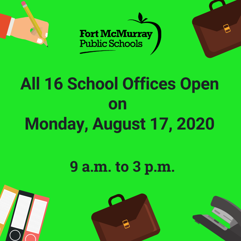 All 16 School Offices Open on Monday, August 17 from 9 a.m. to 3 p.m. #YMM #RMWB <a href="/JTurner_RPsych/">Dr. Jennifer Turner, EdD</a> <a href="/FMPSDEdDept/">FMPSD Education Dept</a> <a href="/FMPSDEarlyLearn/">FMPSD Early Learning</a> <a href="/annaleeskinner/">Annalee Nutter</a>