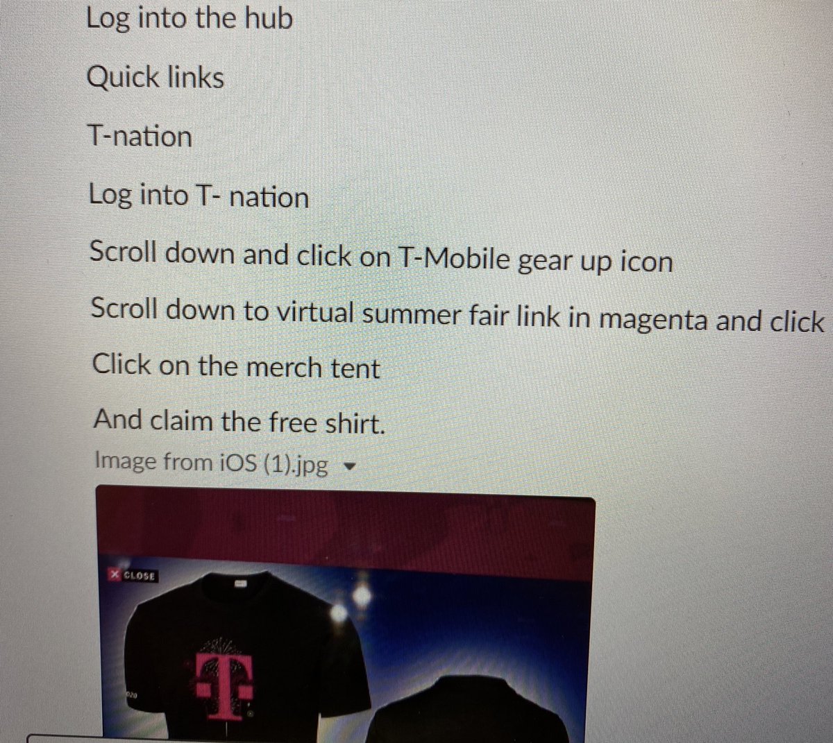 Don’t forget to get your free shirt!!!