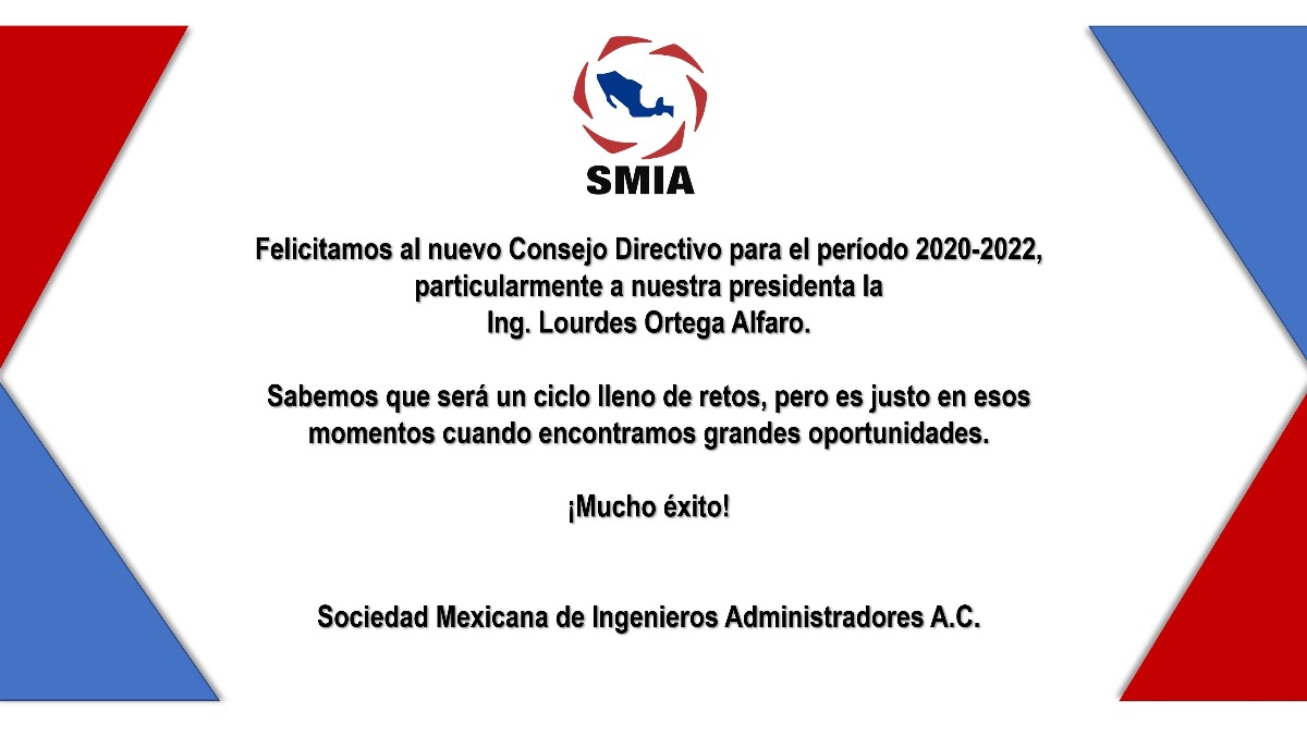 SMIA_OFICIAL's tweet photo. Muchas felicidades al nuevo #ConsejoDirectivo de 
@SMIA_OFICIAL
 tenemos la certeza de que será un gran ciclo bajo el liderazgo de la Ing. Lourdes Ortega Alfaro #MuchoExito https://t.co/N8Lr9E4LkA