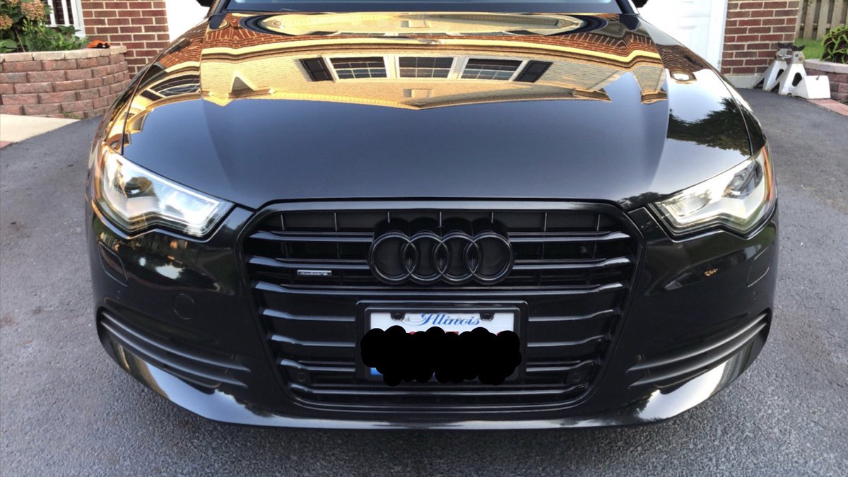 Rcelestino23's tweet photo. @therealtblake Did a chrome delete on my A6 with vinyl wrap and switched out the rings and badges. Your RS 5 (?) is really nice as is but something to consider. https://t.co/O0eCuGpCcr
