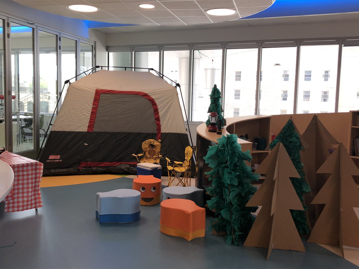 gemmell_carly's tweet image. Facilitating opportunities for normalization is a key part of working as a child life specialist. Holding themed weeks such as camp week helps normalize the environment and support coping. #campweek #childlife #childlifespecialist #childlifezone #normalization