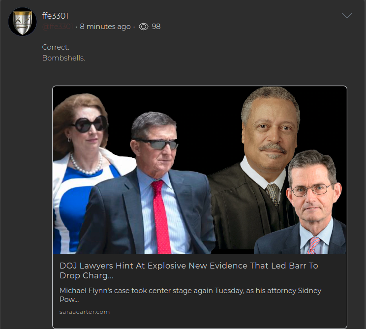 Manifest_Utopia's tweet image. New evidence incoming. 
What if their efforts to delay @GenFlynn's exoneration helps pave the way for #SCOTUSGate?