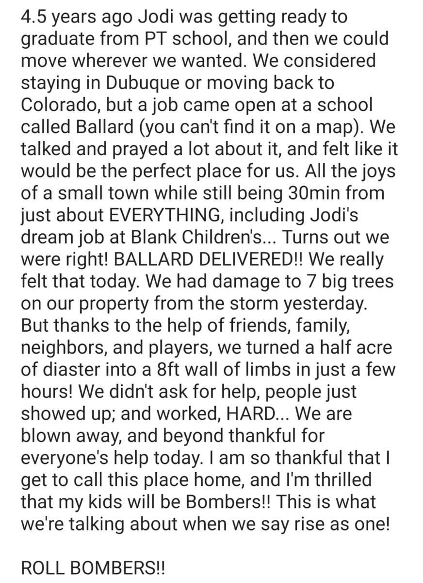 Coach__Howard's tweet photo. Long post, but please read.
Thank you #BomberNation https://t.co/y5dyuo4XIh
