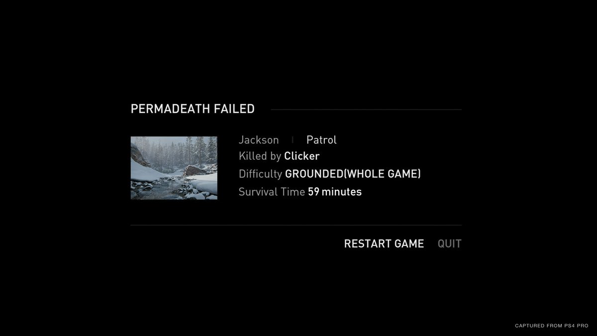Naughty_Dog's tweet photo. #TheLastofUsPartII Grounded Update introduces Permadeath mode. Beat the game in one life or start over from the beginning. You can also choose to enable checkpoints on a per-chapter or per-act basis for shorter challenges. 

Play it this Thursday: https://t.co/ghamSDGW4E https://t.co/kLfALcwxPd