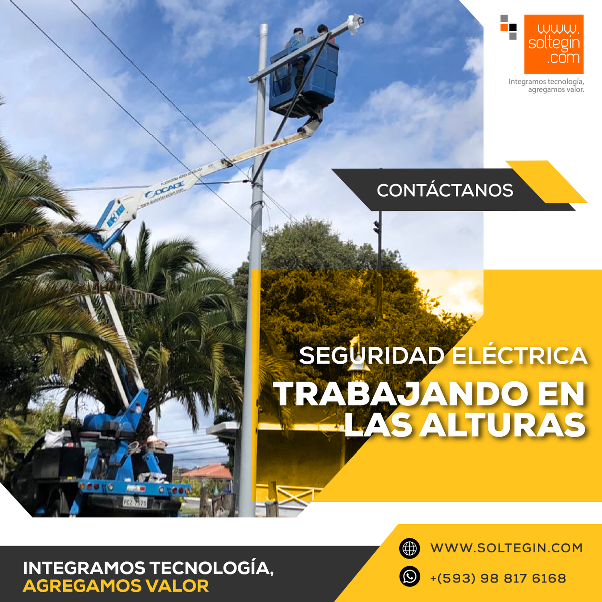 soltegin's tweet photo. Nuestros técnicos disponen de formación teórico-práctica para el desarrollo de estas actividades, así como de todos los equipos de seguridad necesarios para mantener condiciones óptimas de trabajo 👍👷👷.
.
.
.
CONTÁCTANOS:
🌐 https://t.co/16gEF9xsIB
☎️ 09 88176168 https://t.co/tmzrC8e2cp
