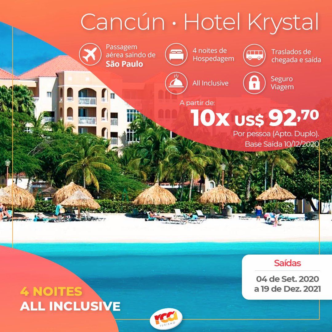 RCATurismo's tweet photo. Cancún com condições especiais: até 3 remarcações de voo gratuitas com a Copa Airlines! ✈🤑🏖
⠀
Entre em contato com seu agente de viagens ou nos mande uma mensagem para prosseguir com sua cotação ou consultar outros destinos pelo Caribe!

#Cancun #Copa #Caribe https://t.co/PvOIo7lKge