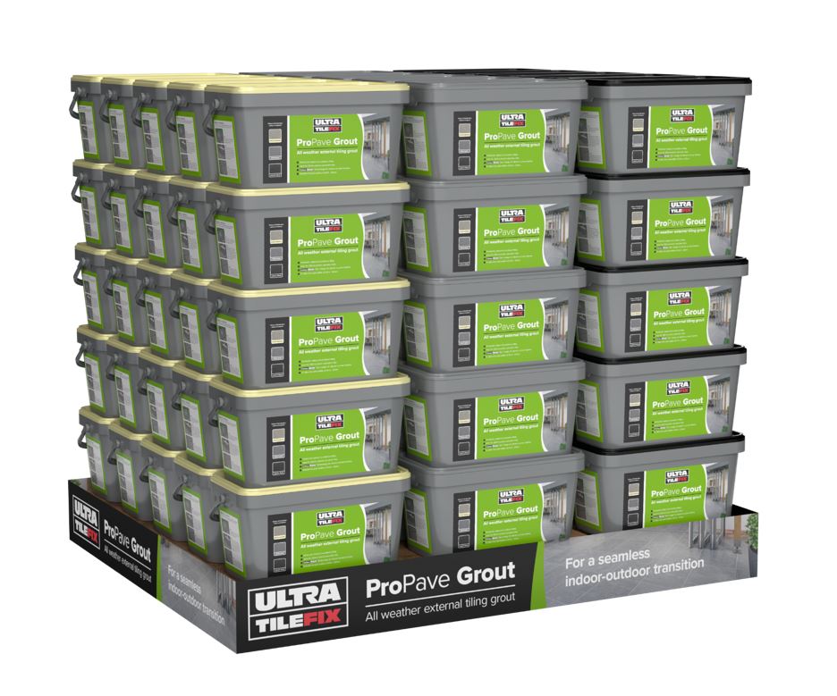 UltraTile_UK's tweet photo. We have a fantastic range of ProPave Grout POS available, including these striking pallet skirts. DM us to find out what other items are available #POS #ProPave https://t.co/twfkJAEznQ