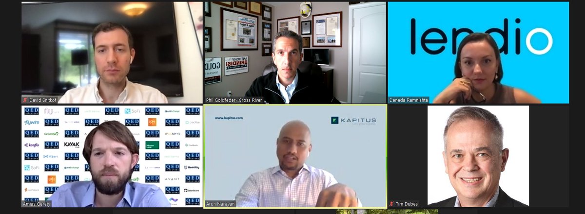 What a great way to to kick off the week! Had a great time participating in a virtual roundtable with our friends at <a href="/Ocrolus/">Ocrolus</a>, <a href="/Lendio/">Lendio</a>, <a href="/KapitusFinance/">Kapitus</a>, and <a href="/QEDInvestors/">QED Investors</a> to discuss #Lending after #Lockdown. #LendingUntangled