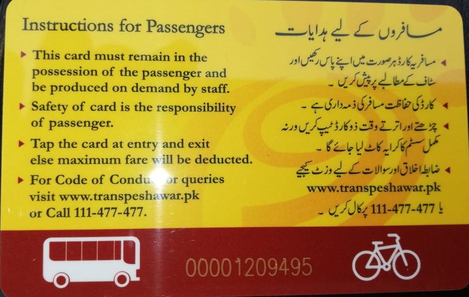 To rent out the bicycles, travellers can use their “Zu Card” which they can procure from TransPeshawar. The card can also be used to travel on BRT buses.7/7 #BRTPeshawar  #BRT  #PeshawarBRT