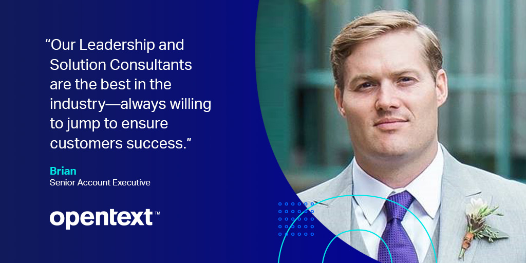 OpenText's tweet photo. It's always a good idea to surround yourself with the best in the industry. OpenText Senior Account Executive, Brian, knows exactly what he needs to thrive.

Ready to join #TeamOpenText? Check out our career opportunities here:https://t.co/Bt8zNxacRt https://t.co/jBzqDH2zRI