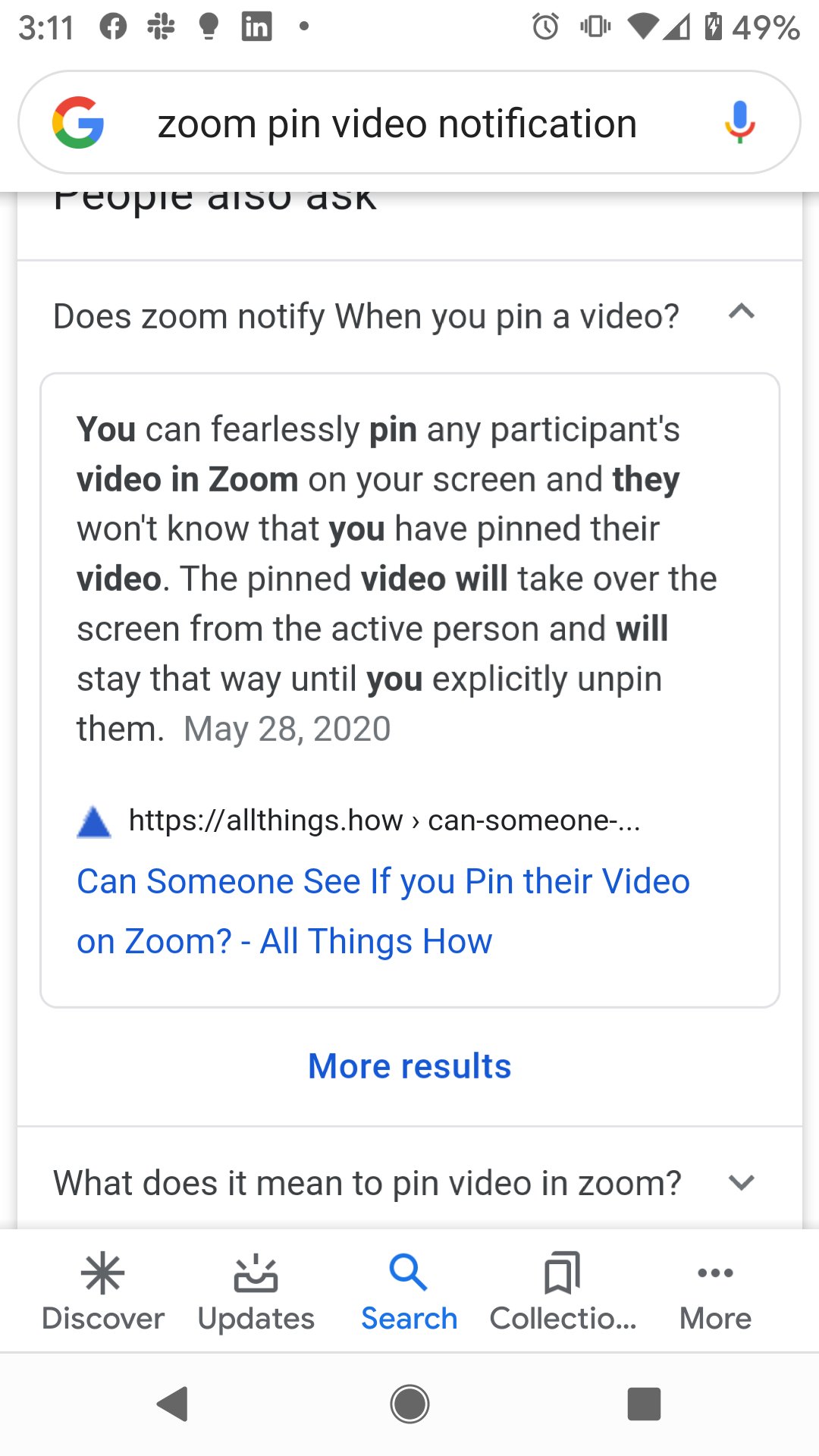 Jules Polonetsky على X: &ldquo;Should Zoom alert if someone has pinned 