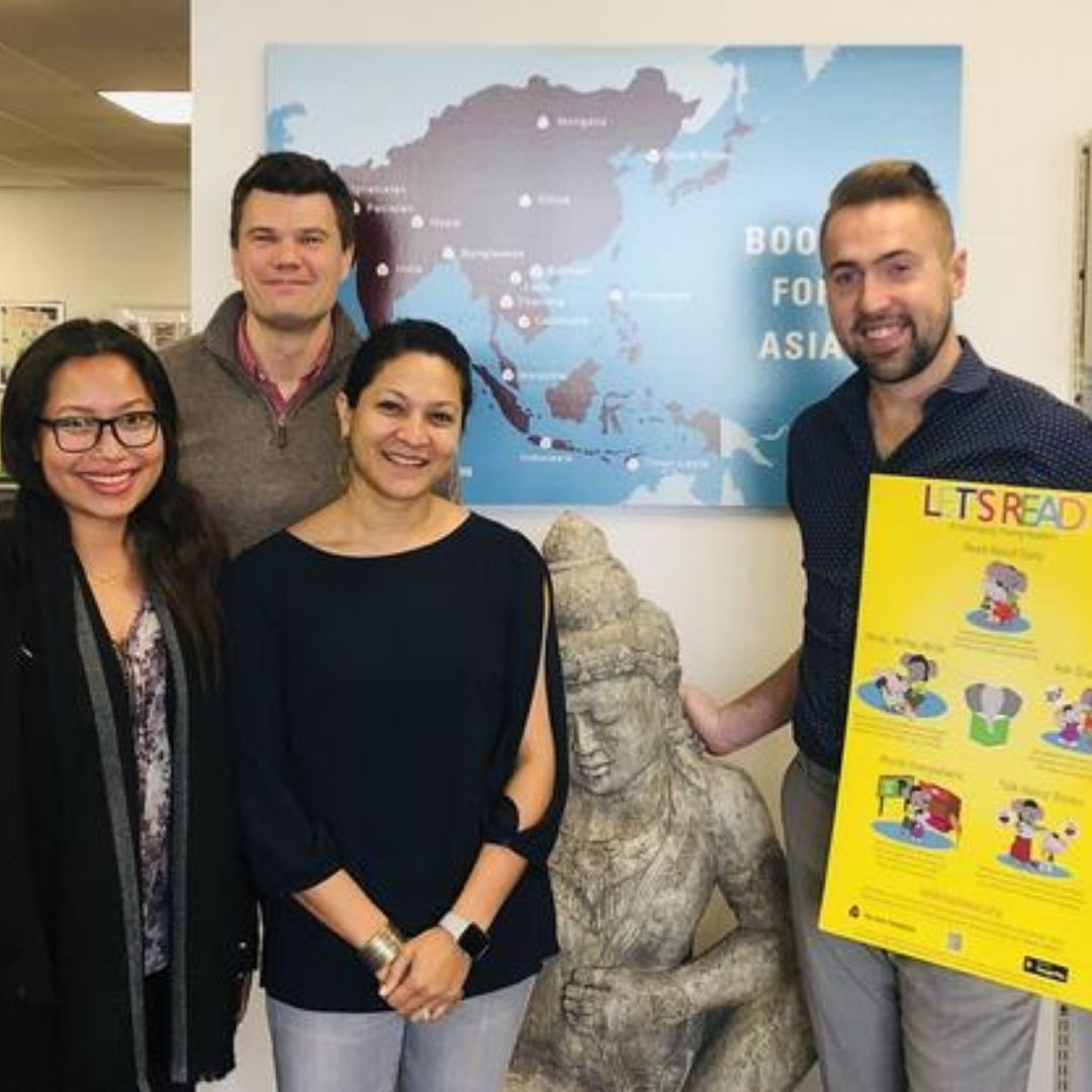 Throwback to last year with the Guba team at the Books for Asia (Asia Foundation) office in San Leandro, California! #bengali #bangla #asia #books #children