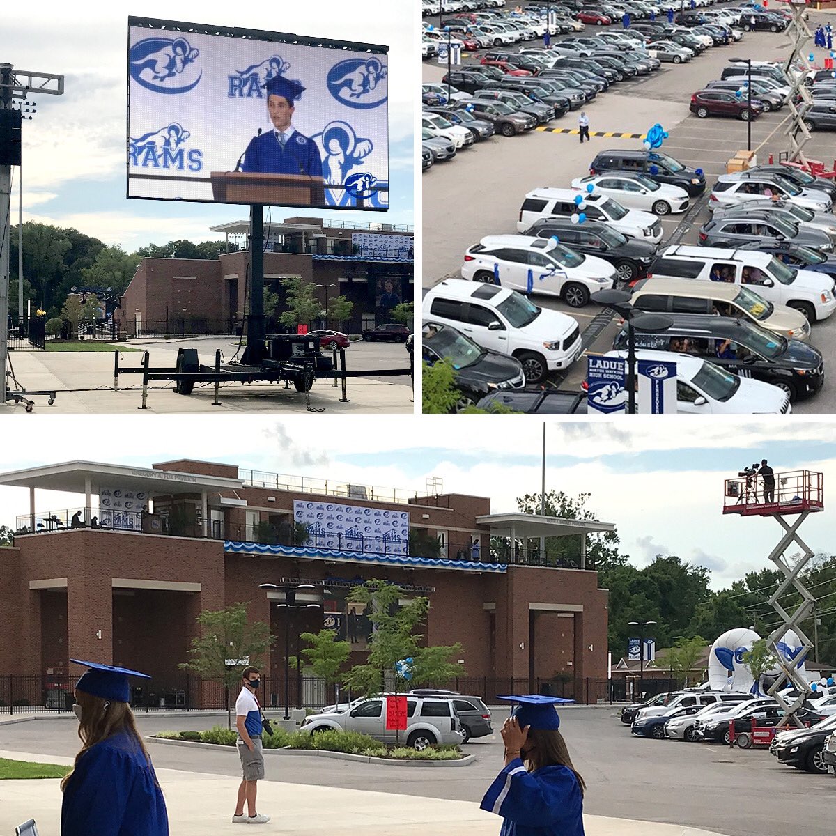 SwitchSTL's tweet image. You’ve heard of a drive-in movie, but what about a drive-in graduation? Switch was able to produce a remarkable graduation ceremony thanks to a little bit of innovation and creativity. Congrats to Ladue School District’s Class of 2020! 🎓 #SwitchSTL #SwitchVirtual #ClassOf2020