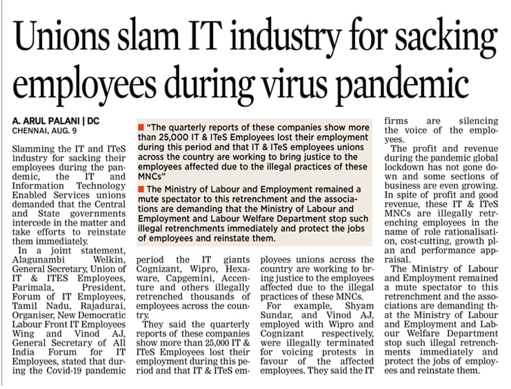 PavanjitMane1's tweet photo. #StopLayoffs #ITEmployees #RaiseYourVoice 

@FITEMaharashtra @FiteKolkata @Forum4ITEmp @OneMillionIT @ITvedaIndia @KKITProfForum @itea4us we strongly condemn targeting IT union leaders during layoffs .
@ANI @PMOIndia @rsprasad @SanjayDhotreMP @AwakeningIt https://t.co/TYPFU6BrQe