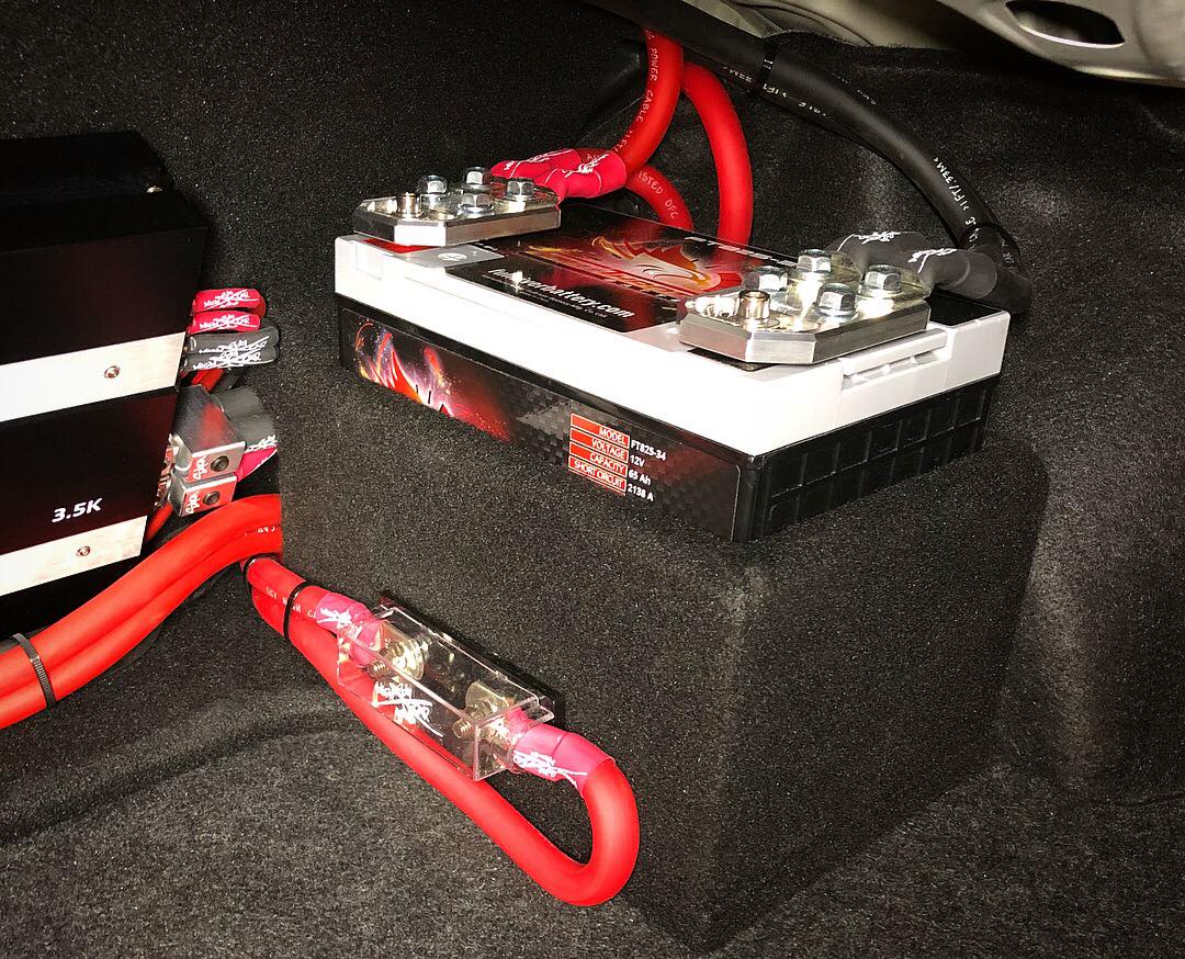 Tons of Full Throttle to juice this build🔋 and of course, wired up with all of our wire and installation accessories!❤️ Need an under hood AGM or a secondary battery for some extra reserve? Check out all of the Full Throttle Batteries here! skyhighcaraudio.com/full-throttle-…