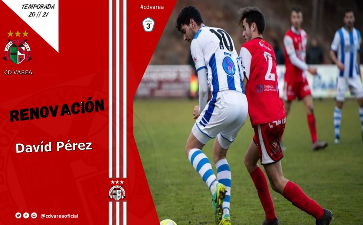 ✅OFICIAL ✍RENOVADO

👤David Pérez

🤝El central de corerasigue defendiendo la camiseta arlequínada 

👏David Pérez es un defensor férreo y con bastante proyección. 

#cdvarea🔴⚪ 
#ORGULLOVAREA