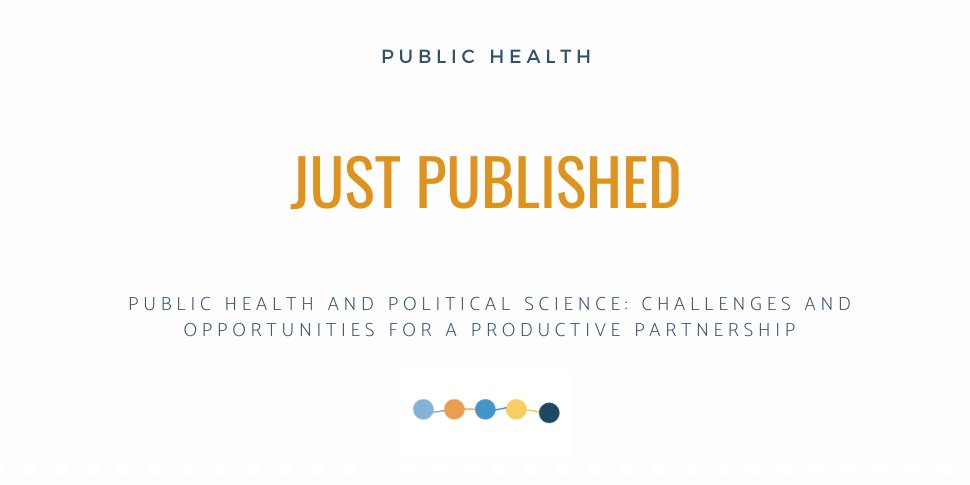 gstrategylab's tweet image. In our current times, it would seem that public health and political science were natural partners. However, @FafardPatrick and @AdeleCassola explain in Public Health that key disjunctures between the disciplines have led to something of a stalemate.

➡️ bit.ly/2CmteGG