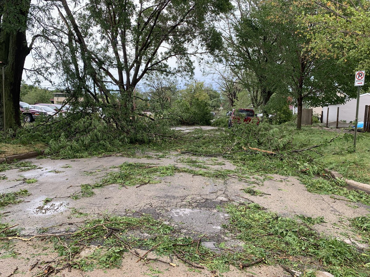 Big photo dump of damage from yesterday  #derecho in Cedar Rapids.