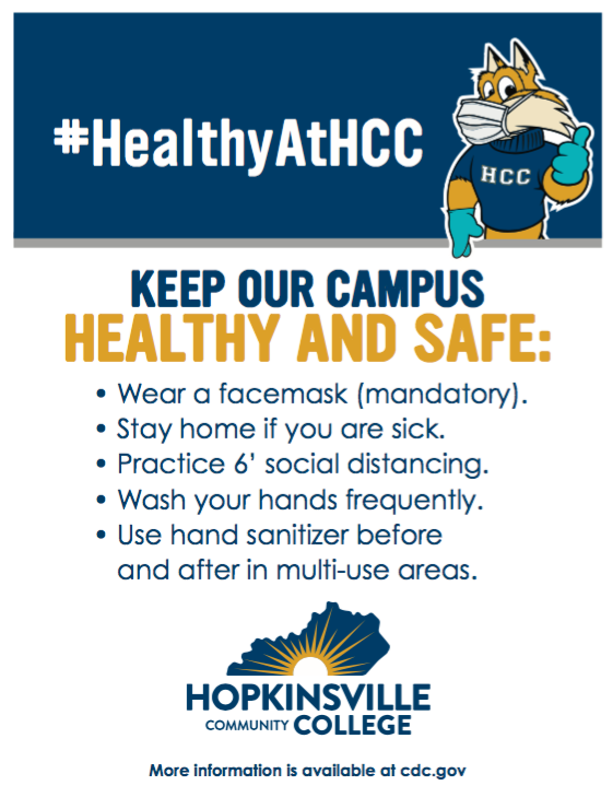 Countdown to class! We have 6 days until class begins on Mon., Aug. 17. We are on campus and ready to serve students! There’s still time to register for classes. Remember to wear your face covering. 😷 #HealthAtHCC #MaskUpKy #MaskUpHCC