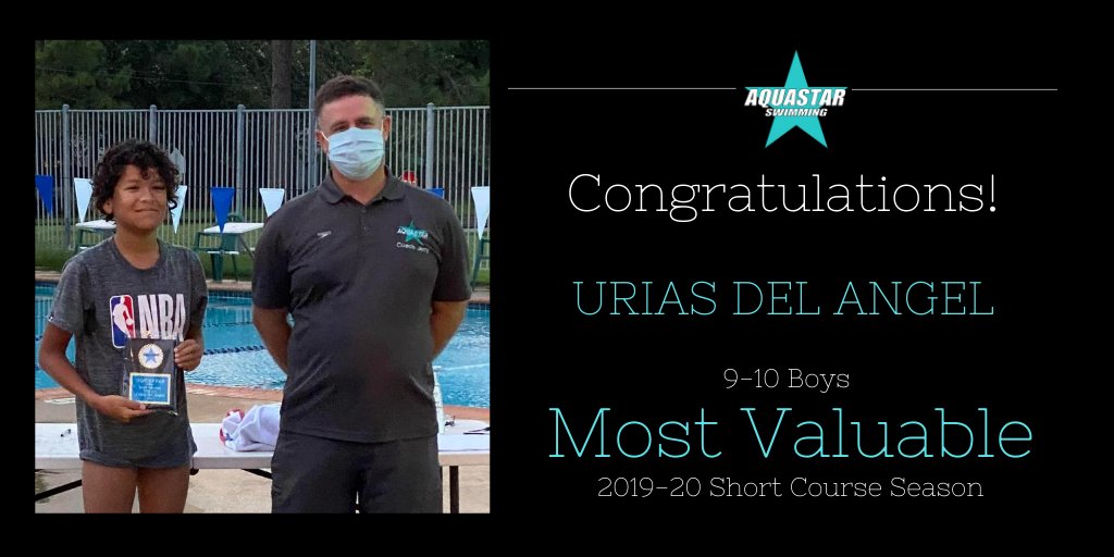 Urias qualified to swim 7 individual events and 3 relays at TAGS in March. He qualified for finals in 6 events swimming a total of 11 personal best times &amp; scoring 43 points for Aquastar! His top 10 finishes include:

5th - 100 Fly
7th - 50 Fly

Way to go Urias!  #SwimWithTheBest