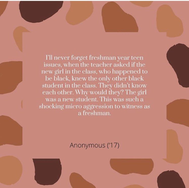 um_for_blm's tweet photo. Microaggressions take place everyday. Students and faculty should be educated about these statements to avoid disrespecting people of color. #UMForBLM @UpperMerionSD https://t.co/BiDSCfGil1