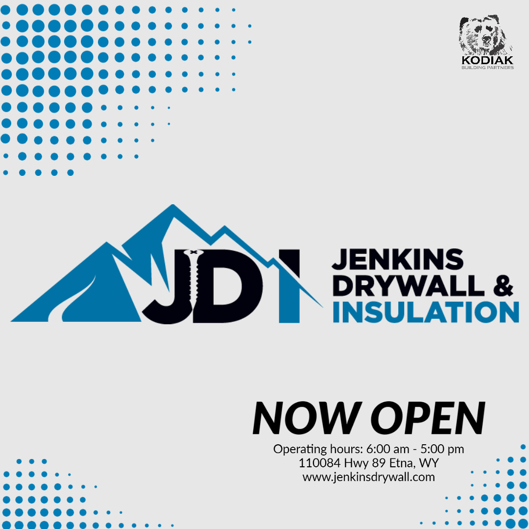 It's time to celebrate because @DrywallJenkins is officially open and operating!! JDI is open to the public for all your drywall & insulation needs. Learn more at hubs.ly/H0ttCLy0. Welcome to the #KodiakFamily #JDI #OpenNow . #TeamKodiak #KodiakProud #Building USA