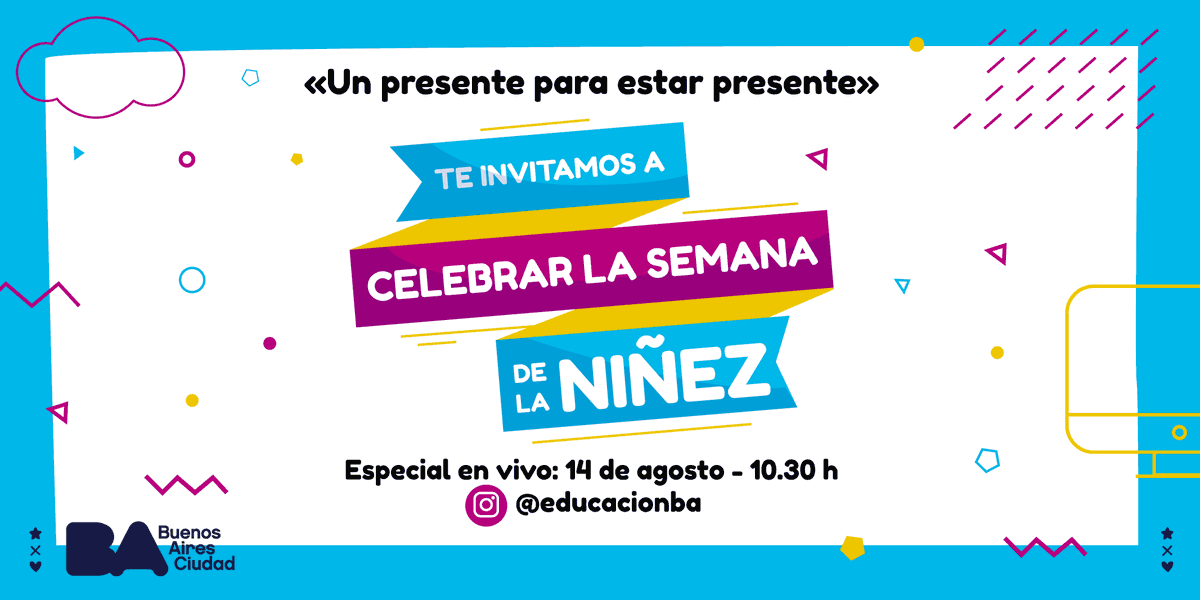 Les proponemos participar de esta transmisión en vivo por Instagram en la cual niños y niñas podrán disfrutar de un espacio donde su voz será la protagonista. 
Junto a las escuelas de nivel Inicial, Primaria, Especial y todos los Programas de fortalecimiento.