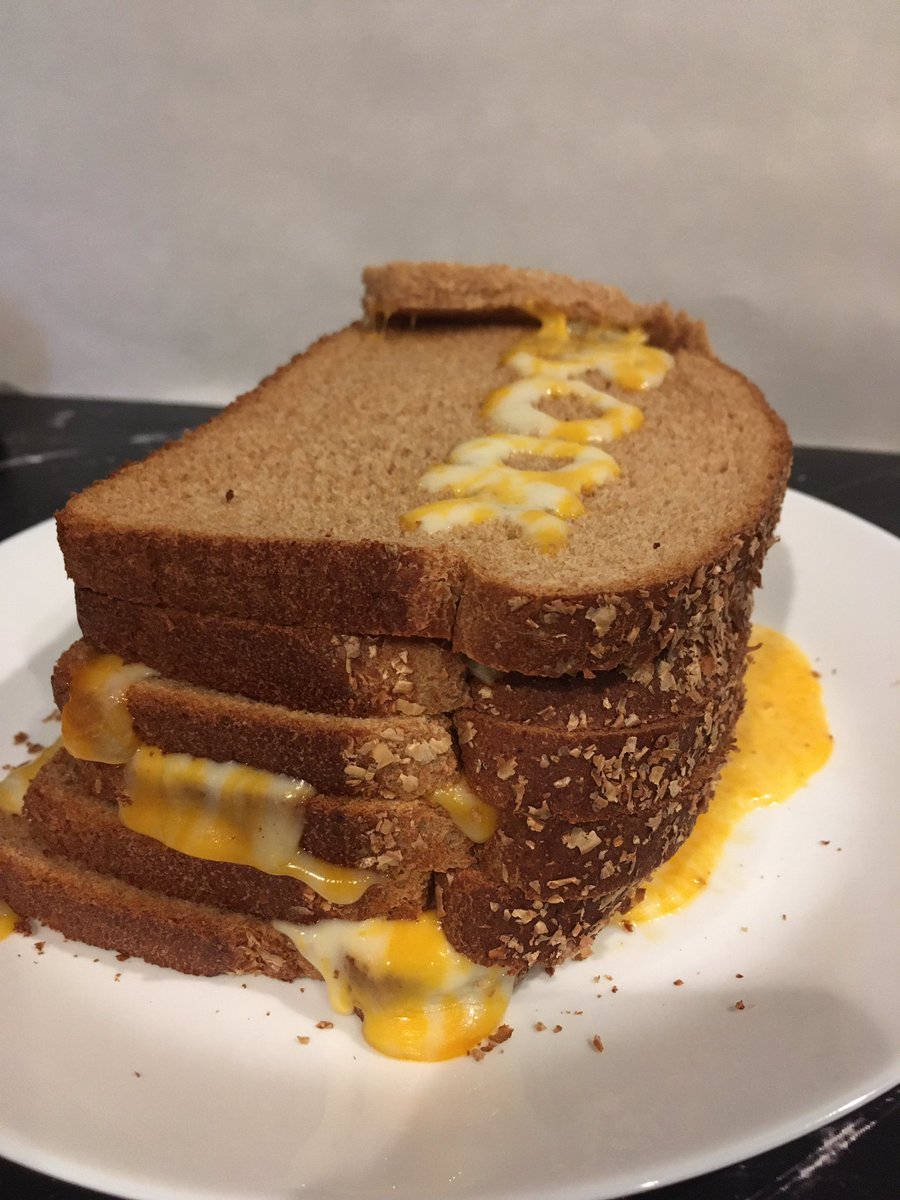 PrismaBio's tweet photo. Grilled cheese BOOK! 🧀📚 Is it a sandwich or a book or a sculpture? All of the above! 🤣Inspired by @bdenzer from #theartassignment YT. He makes awesome books from atypical materials in the spirit of Duchamp’s readymades. 😎 Check it out: https://t.co/p3XgAHsSxM
#youareanartist https://t.co/Ij1sqhjlt4
