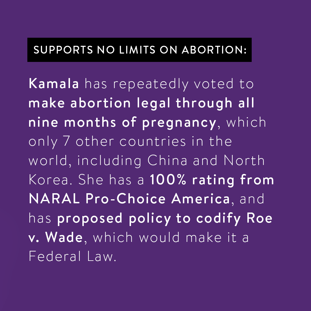 JUST IN: 

Joe Biden has chosen Kamala Harris as his VP Pick.

She is an abortion extremist. 

We must protect life.

RT!