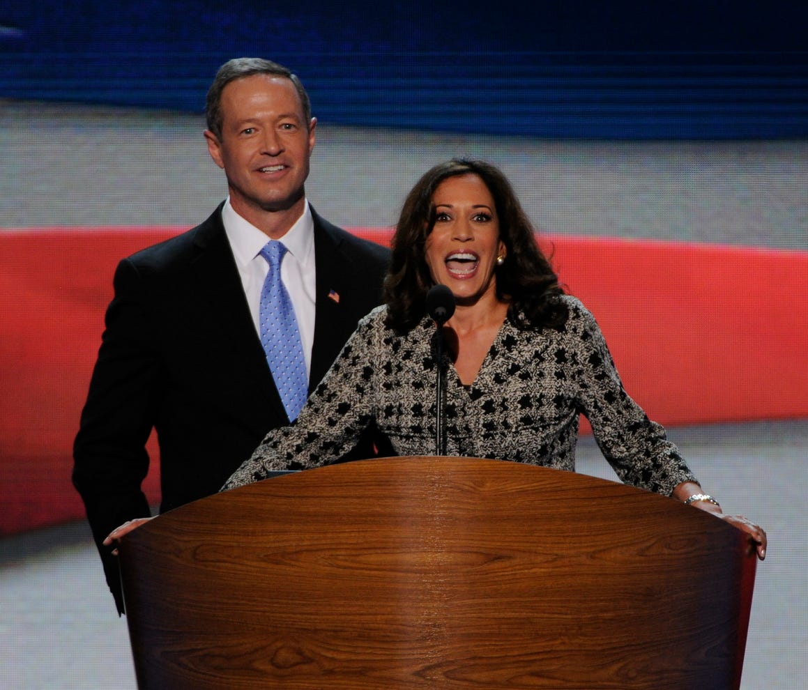 Take a look at Sen.  @KamalaHarris' political career throughout the years.  https://bit.ly/3fOMHgO USA TODAY, Associated Press