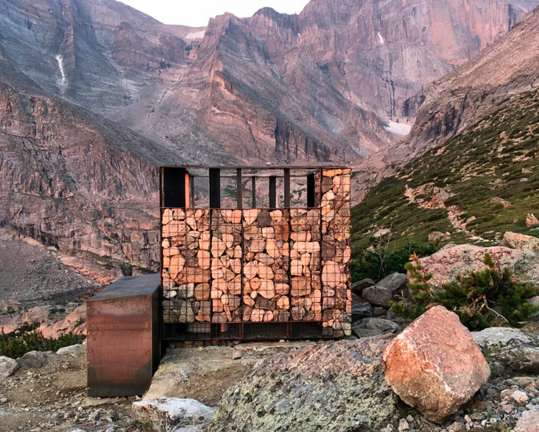 PortlandPHLUSH's tweet image. Spectacularly beautiful mountain restrooms. …oradobuildingworkshop.cudenvercap.org/portfolio-item…  Like the @PortlandLoo , natural ventilation lowers risk of breathing in COVID-laden aerosols of previous user. Also  vandal resistant. 

Could design be adapted for the urban environment? #restroom #design