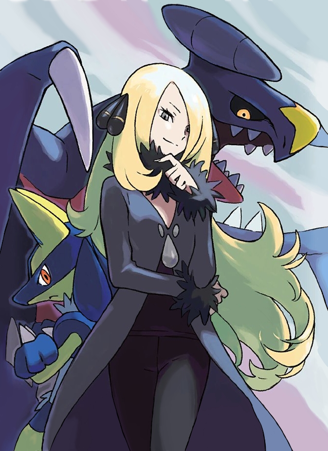 PLDH on X: Cynthia and a Shiny Lucario by Yusuke Ohmura!    / X