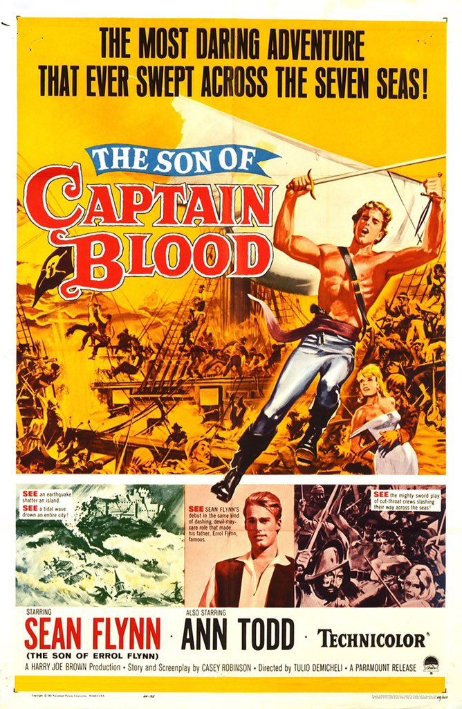 えろとぽ 1977年8月11日に観た映画 新 海賊ブラッド 戦前のエロール フリンさん主演 海賊ブラッド の続篇として戦後に製作された海洋アクション 主人公ブラッドの息子には エロール フリンさんの実子ショーン フリンさんが扮しました えろとぽ 1977年8月11日に観た映画 新 海賊ブラッド 戦前のエロール フリンさん主演 海賊ブラッド の続篇として戦後に製作された海洋アクション 主人公ブラッドの息子には エロール フリンさんの実子ショーン フリンさんが扮しました