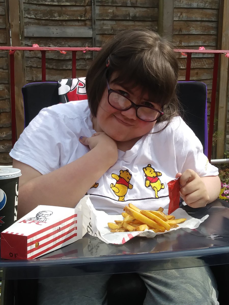 CornerstoneKay1's tweet photo. After a busy morning of housework K had lunch in the sun #newskills #achievinggoals @CornerstoneNor1 https://t.co/TCRLopr7VC