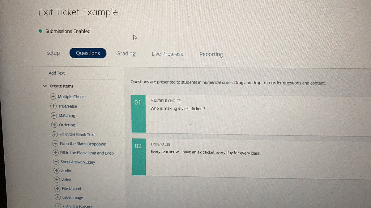 Making #Schoology Assessments! I’ve got this! Thank you! @sarah_mallette1 @TheMrsHillary @SpringISD_Curr @Khechara @SISDInstTech #blendedlearning #empoweredlearning