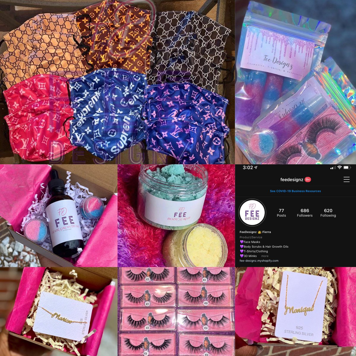 FeeDesignz's tweet photo. Hi, I am a 19 y/o pursing a black owned business I’ve started. I sell Hair Growth Oil, Body/Lip Scrubs, Custom Jewelry (Necklace, Bracelet, and Earrings), Lip Gloss, Lashes, Face masks and etc. Check out my website please. Thank you. 💜
https://t.co/Qp3SYSxoNq https://t.co/YJA3GSRliH