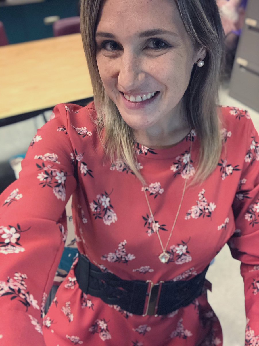 Fletcher4Math's tweet photo. Happy first day of school. If you didnโt notice in our picture earlier, Harper and I are matching today ๐ค#hmsfamily #FirstDayOutfit #firstdayofschool #HMSSpiritWeek https://t.co/RrcJUsaJKe