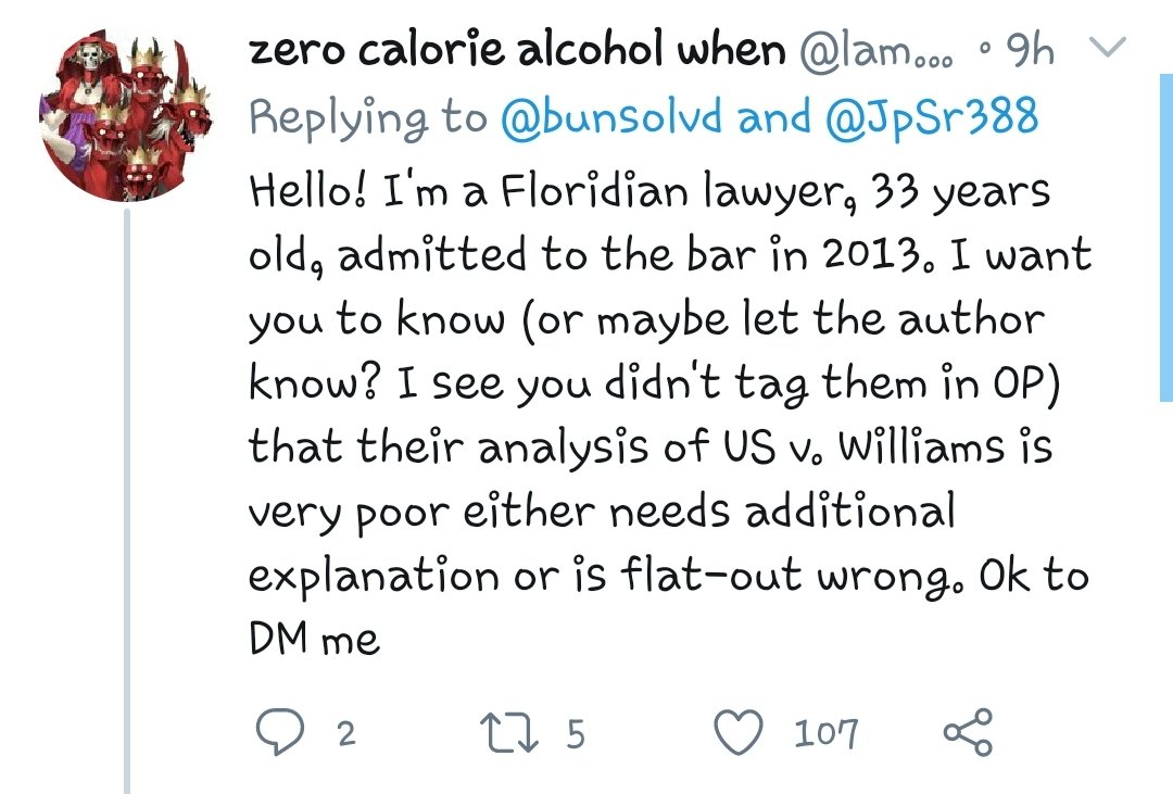 I think one of the best ways to show the problem with misinformation being so widely spread on Twitter is the fact that someone can post inherently flawed or outright false representations of the law and get thousands of retweets, but an attempt to clarify gets mostly ignored.