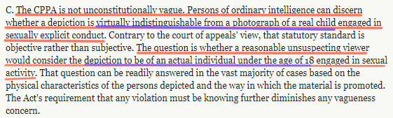 Anything referencing the PROTECT Act in order to say that depictions of fictional minors sexually are illegal is inherently false. This aspect of the PROTECT Act was deemed unconstitutional, and current laws around the subject are implicitly against criminalization over drawings.