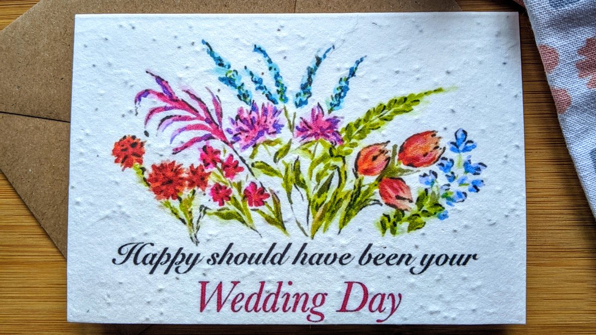 Should be wedding day card, plantable, personalised, congratulations etsy.me/3kBakx6 via <a href="/Etsy/">Etsy</a>  #crafthour #HandmadeHour #womaninbizhour #handmade #etsystore #EtsySeller #etsyuk #UKGiftHour #smallbiz #UKCraftersHour #ukbizhour #EarlyBiz