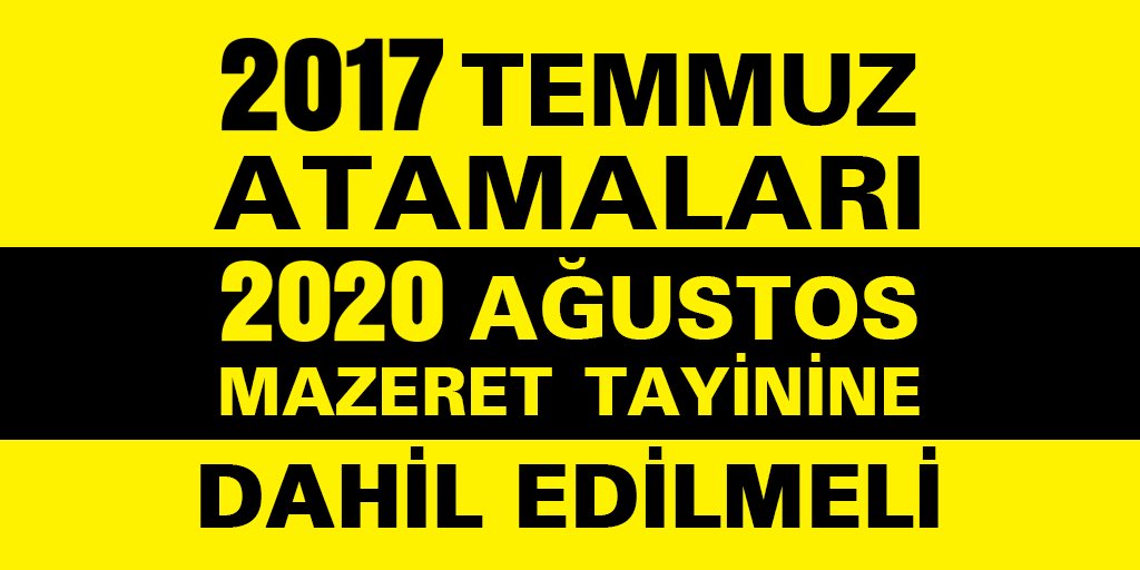 Meb2017ler TayinBekliyor

3 yıldır büyük fedakarlıklarla ailesinden ayrı yaşayan öğretmenlere, hakları olduğu halde mazeret tayini çok görülmüştür..Aile bütünlüğünü sağlayınız.

2017 LERİN TAMAMI
AĞUSTOS'A DAHİL EDİLMELİ

<a href="/ziyaselcuk/">Ziya Selçuk</a> <a href="/safran1958/">Mustafa SAFRAN</a>
<a href="/omerinan06/">Ömer İNAN</a>