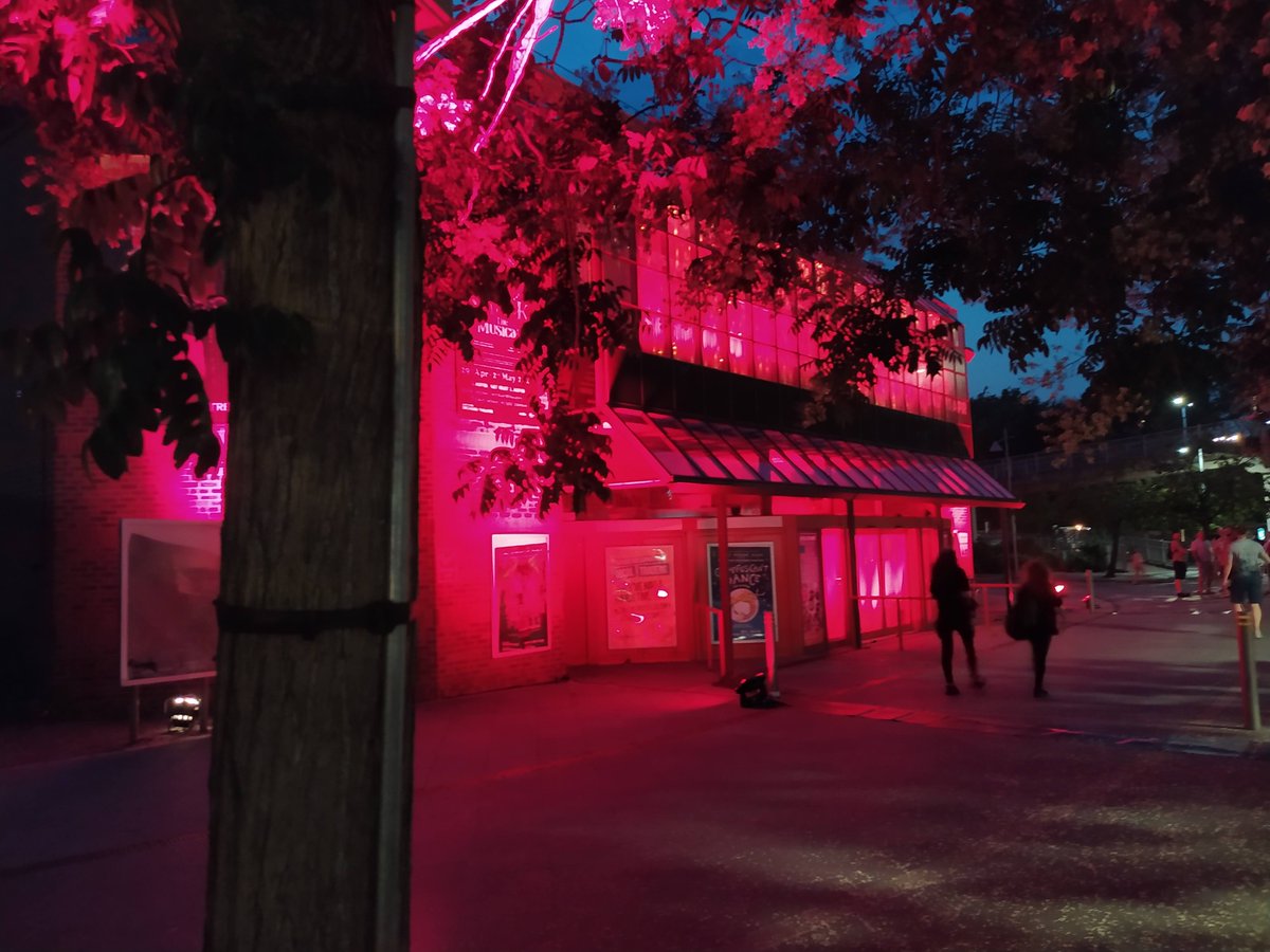 Today should have been day 2 of 2 weeks as Music Director on a production inside here <a href="/OrchardTheatre/">Orchard Theatre</a> . Instead, people who make this industry tick stood outside in a resolute red glow. The re-opening of theatres cannot come soon enough. #WeMakeEvents  #LightItInRed