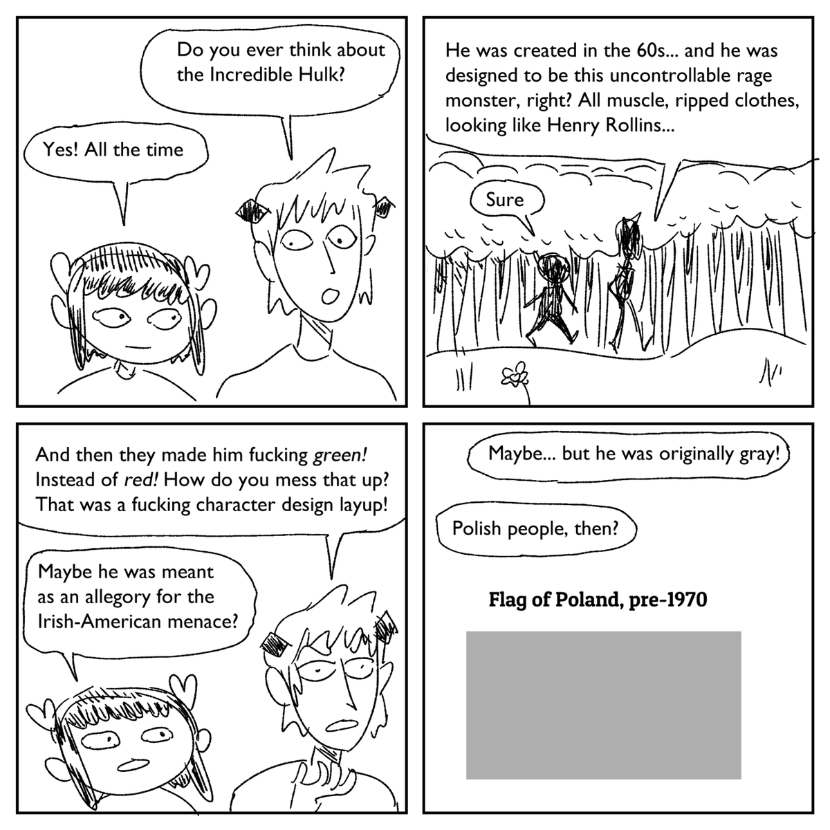 Two Friends Discuss Comic Books 