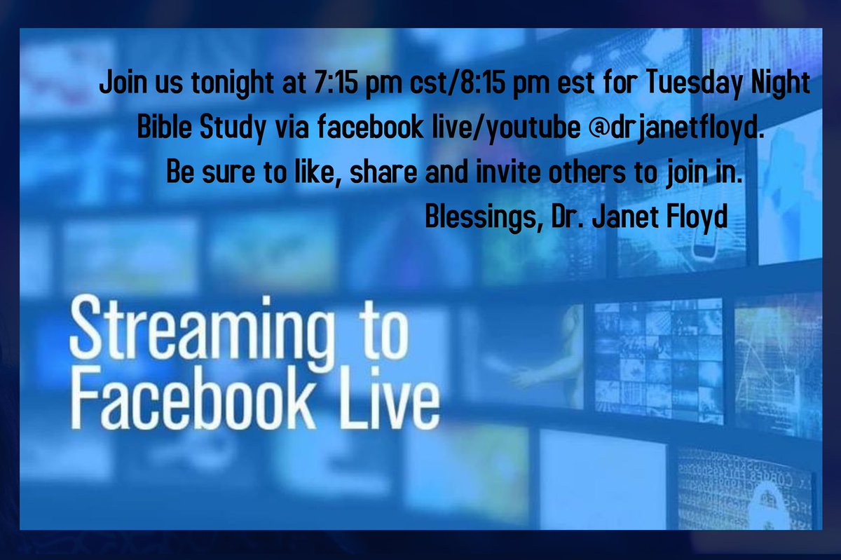 DrJanetFloyd's tweet photo. Tuesday Night Live!!!
Invite! Like!  Share!! https://t.co/bOqa4ECdj4