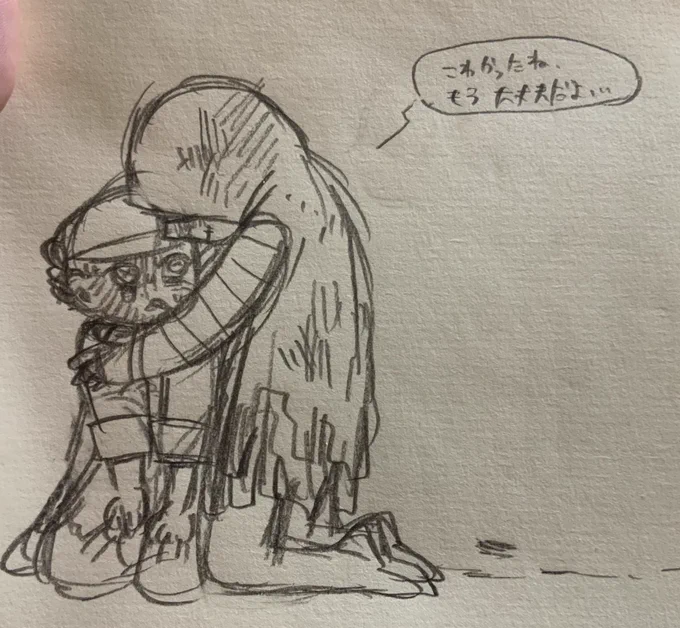 シャーペンでざっと描いたのを取り込んで補正してクリスタのエンピツブラシでちょちょいのちょい。 