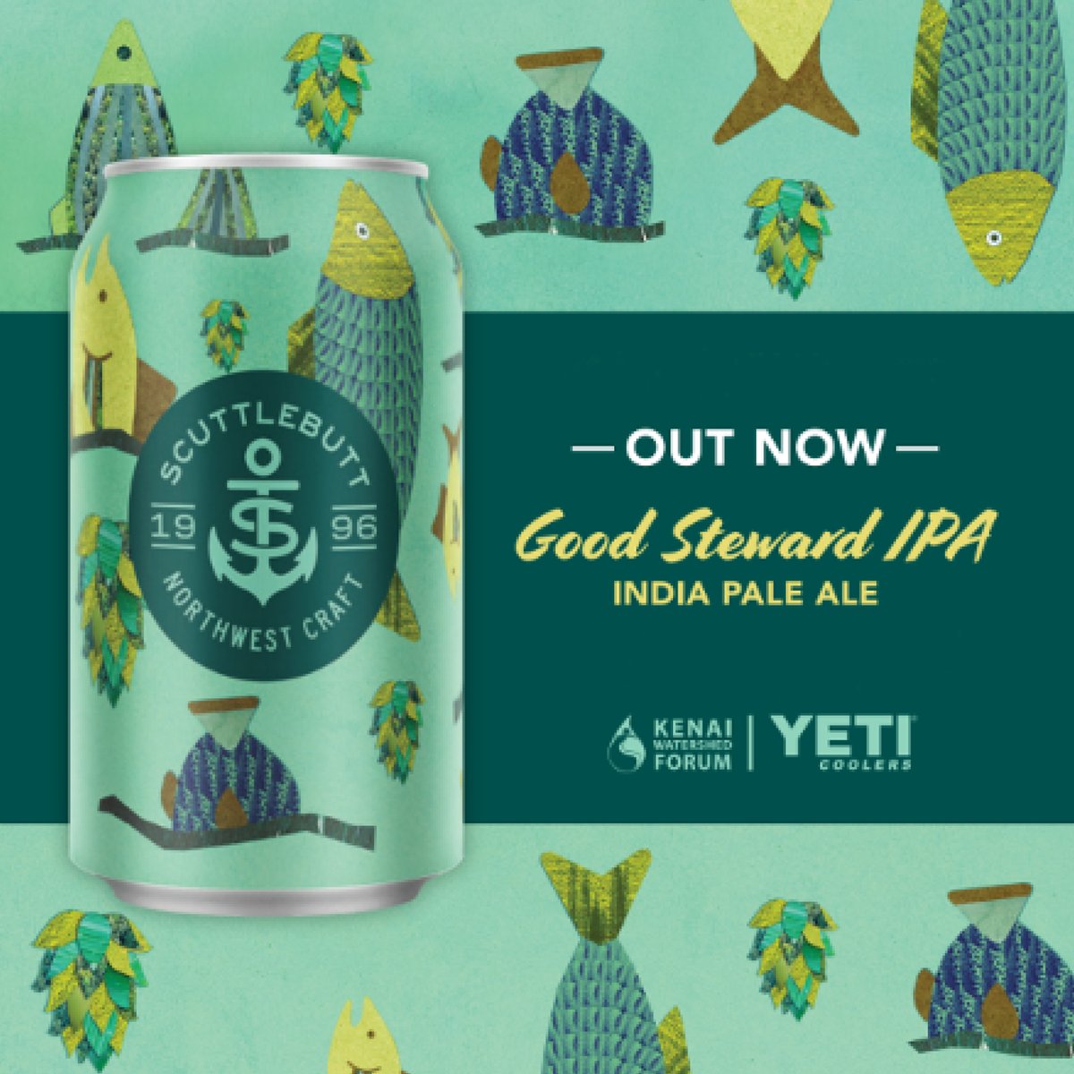 BrownJugAlaska's tweet photo. Save $1.50 when you purchase a 6 pack of Scuttlebutt Taproom & Brewery's Good Steward IPA, sale price $8.45, and enter to win one of two Yeti Roadie Coolers!
A portion of the proceeds help support the Kenai Watershed Forum! #supportlocal #supportAlaska #pnwbeer https://t.co/U3UmkakFLm