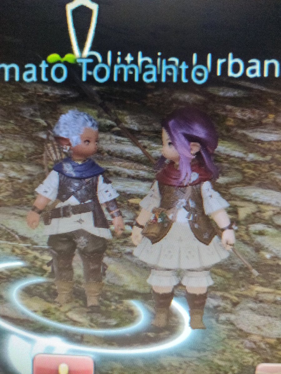 My very first mmo. And Carson and I both coincidentally made lalafell characters.  #FinalFantasyXIV  #FFXIV