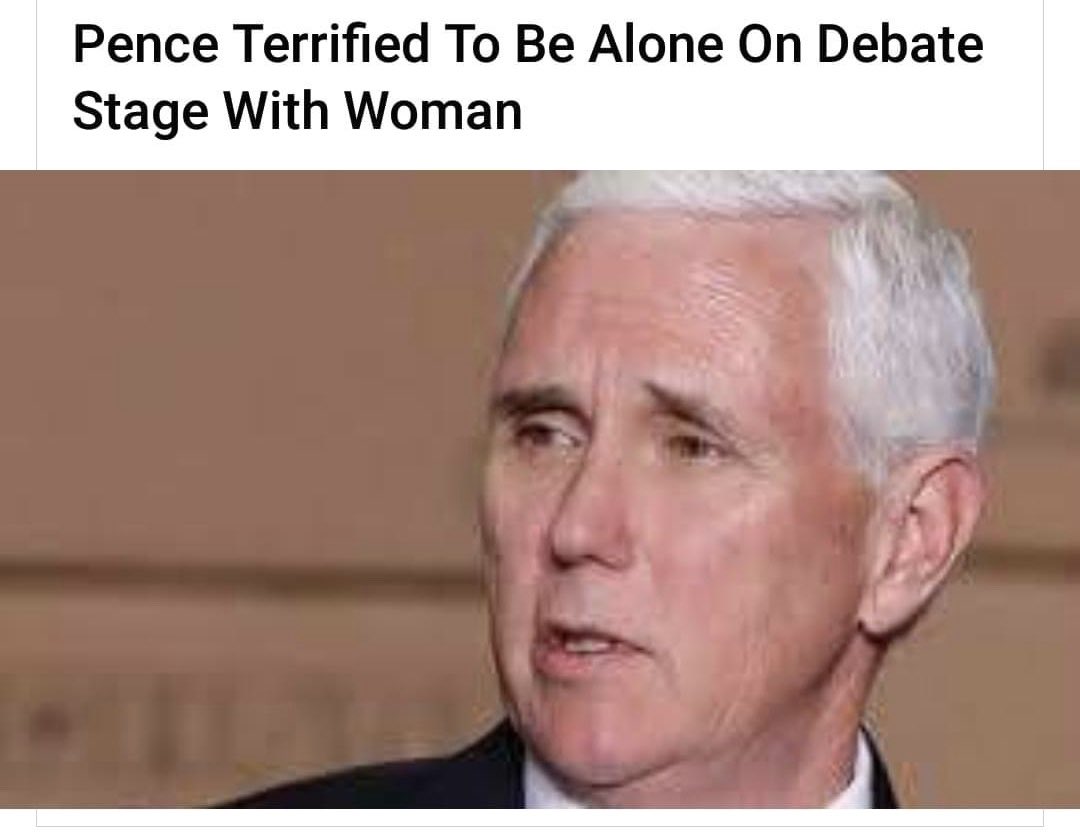 OFFMessageOK's tweet image. Sources close to @VP Mike Pence say he is working with aides to determine if Mother can join him onstage on debate night. 

#BidenHarris2020