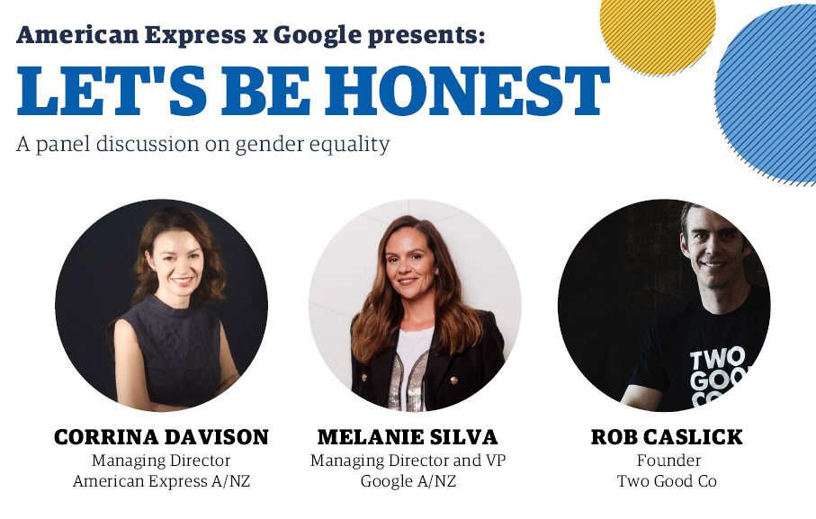 @amexau hosted #LetsBeHonest a panel discussion with @Google about inclusion & diversity in the workplace. MD Corrina Davison spoke passionately about our commitments to gender equality and making sure Amex is place where all colleagues feel that they belong. #genderequality https://t.co/1UnhbaQaqN