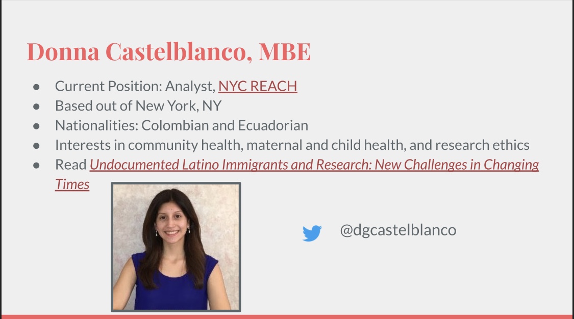 Help us grow our  #latinxbioethics list below by adding a profile on the google slide!  https://docs.google.com/presentation/d/19SCwxtY-Mutc3E5vrWrsJTCtFNPtXWMidJNbjFbzKv0/edit?pli=1#slide=id.p